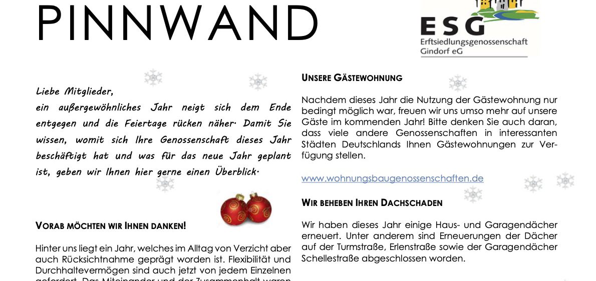 Pinnwand 12.20